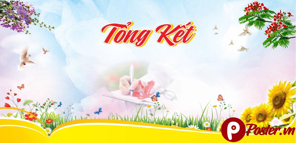 Background tổng kết trường học