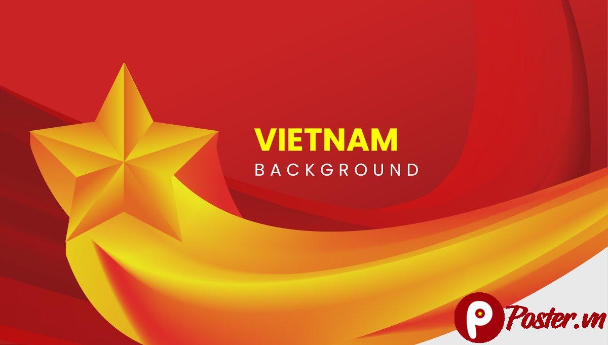 Background Việt Nam ngôi sao vàng