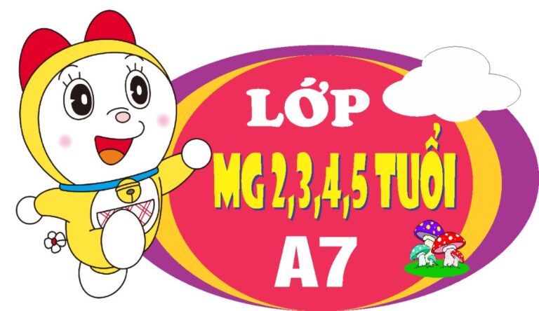 Bảng tên lớp mầm non Doraemon