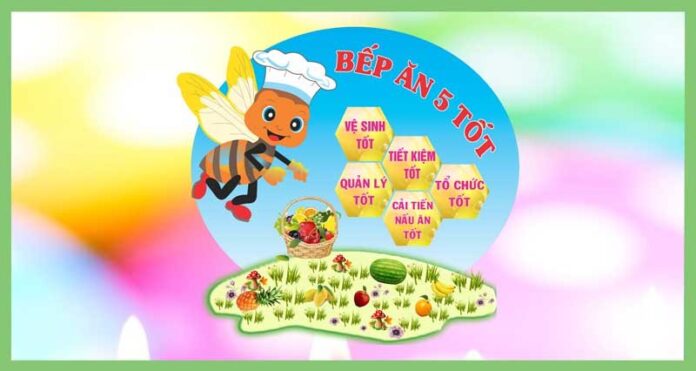 Bảng thực đơn dinh dưỡng mầm non