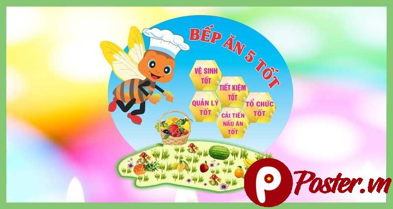 Bảng thực đơn dinh dưỡng mầm non