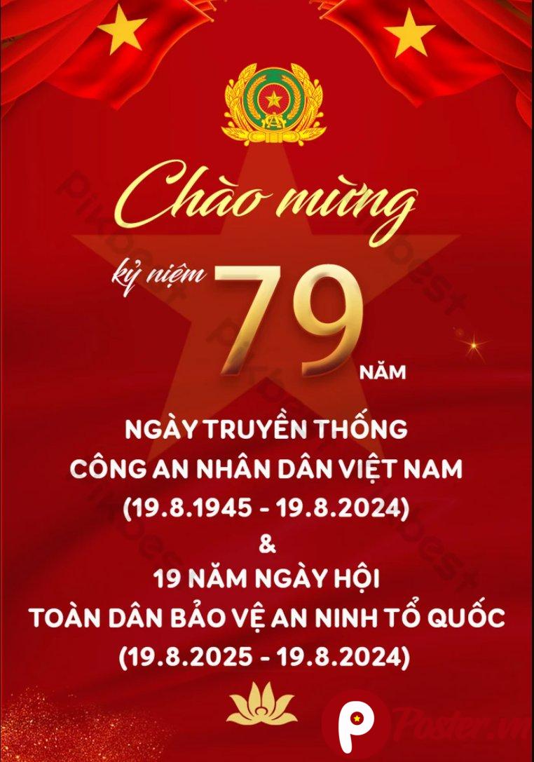 Banner 19/8 Công An Nhân Dân