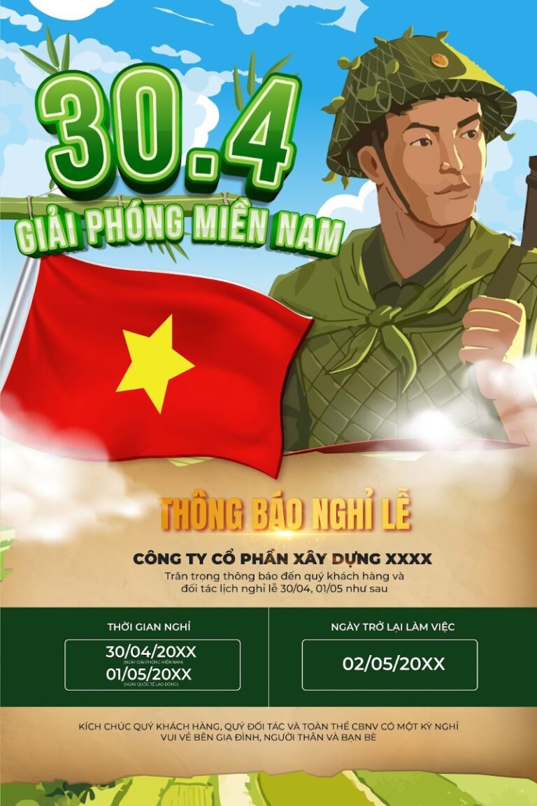 Banner 30/4 Giải Phóng Miền Nam