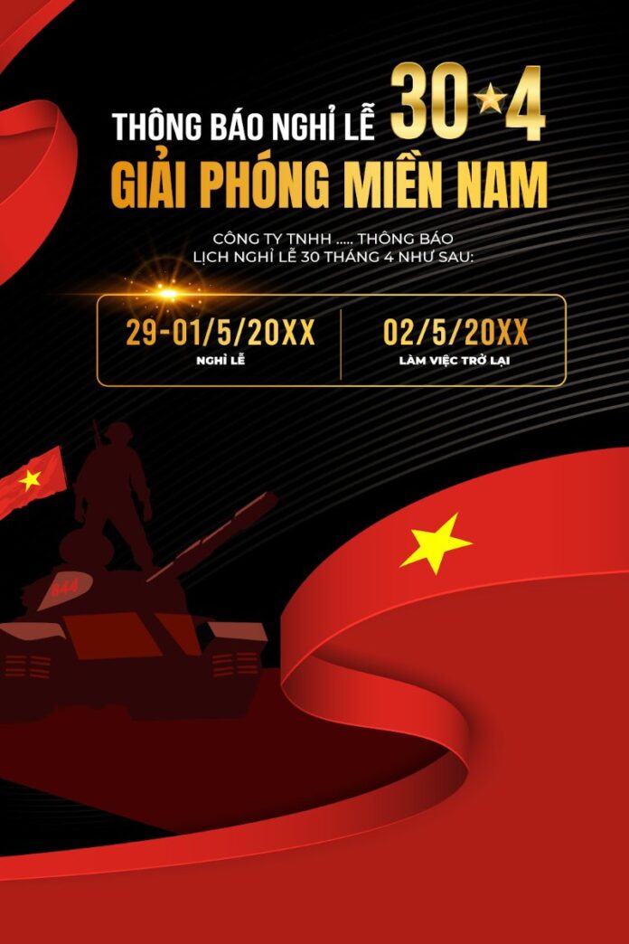 Banner 30/4 Giải Phóng Miền Nam