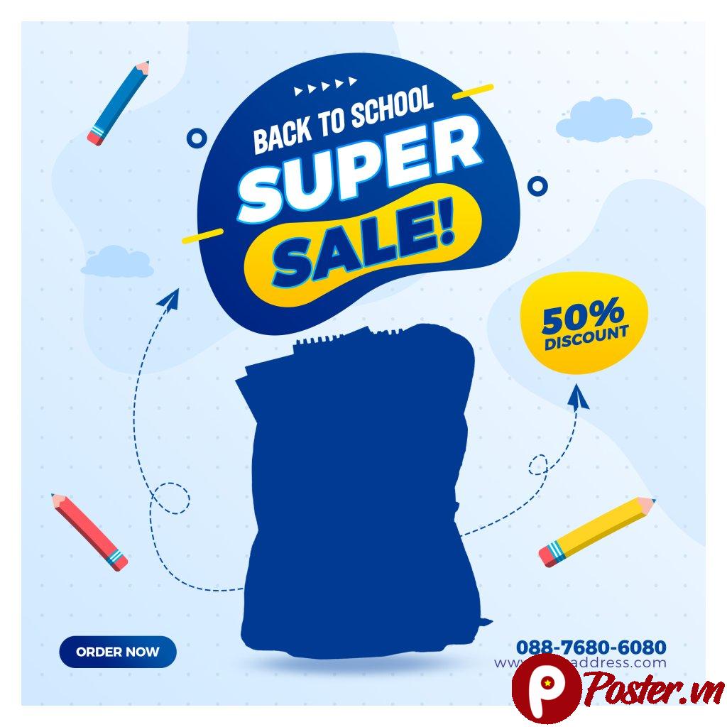 Banner Back To School Sale