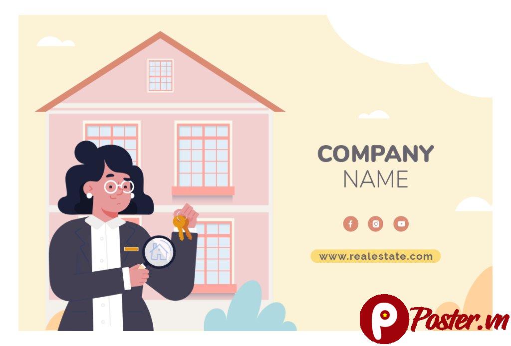 Banner bất động sản vector