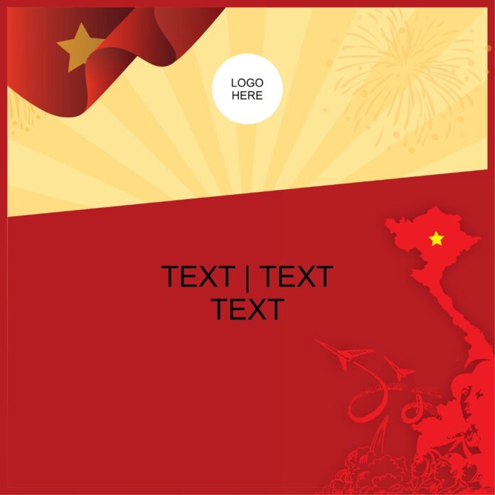 Banner cổ động Việt Nam vector