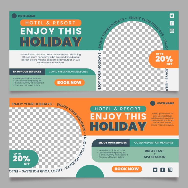 Banner du lịch khách sạn