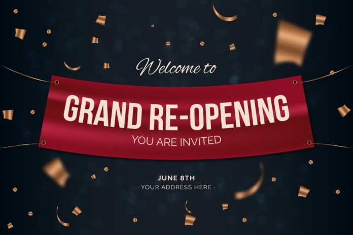 Banner Grand Re-Opening