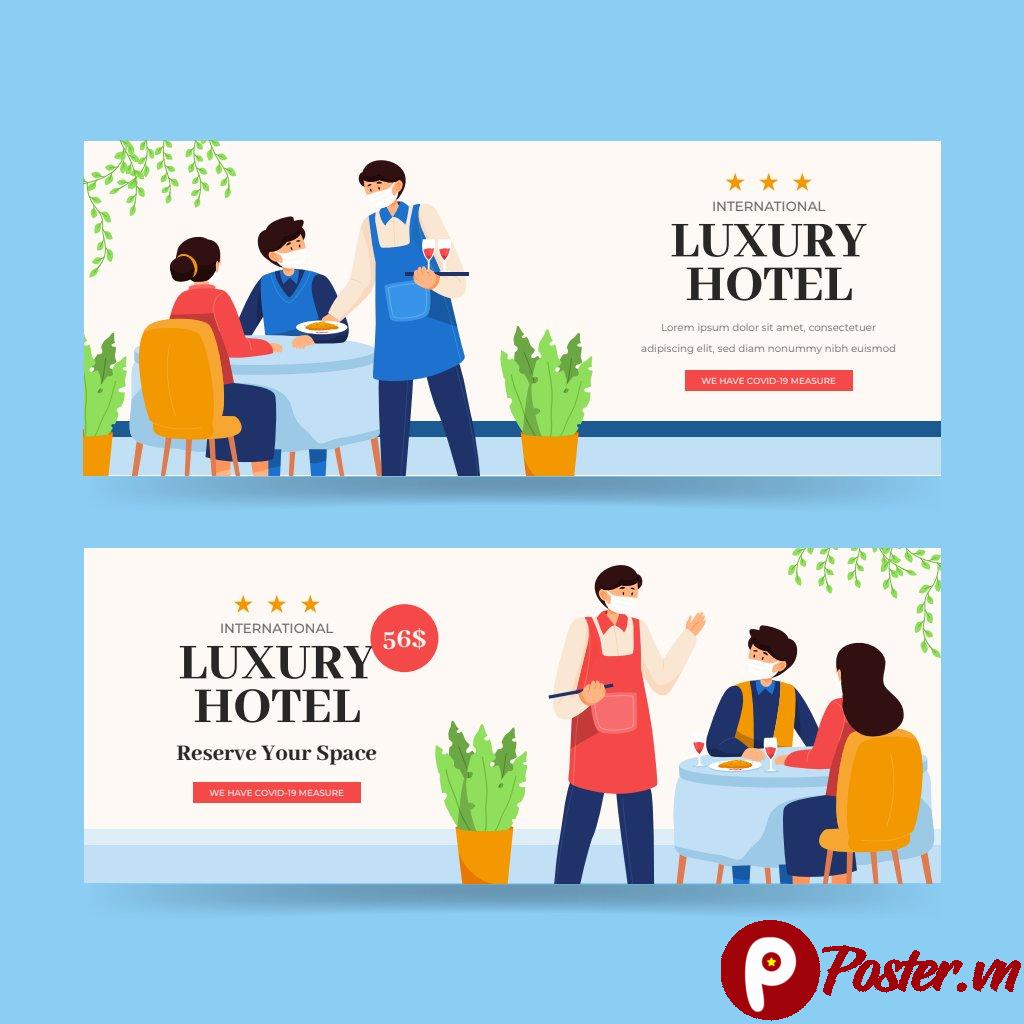 Banner khách sạn sang trọng