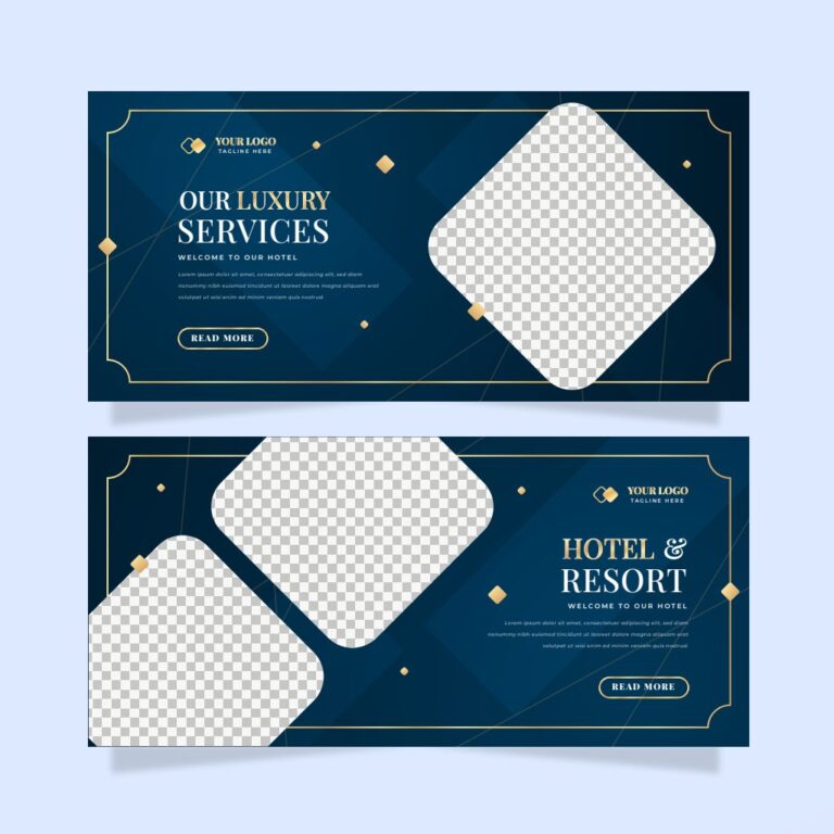 Banner khách sạn sang trọng
