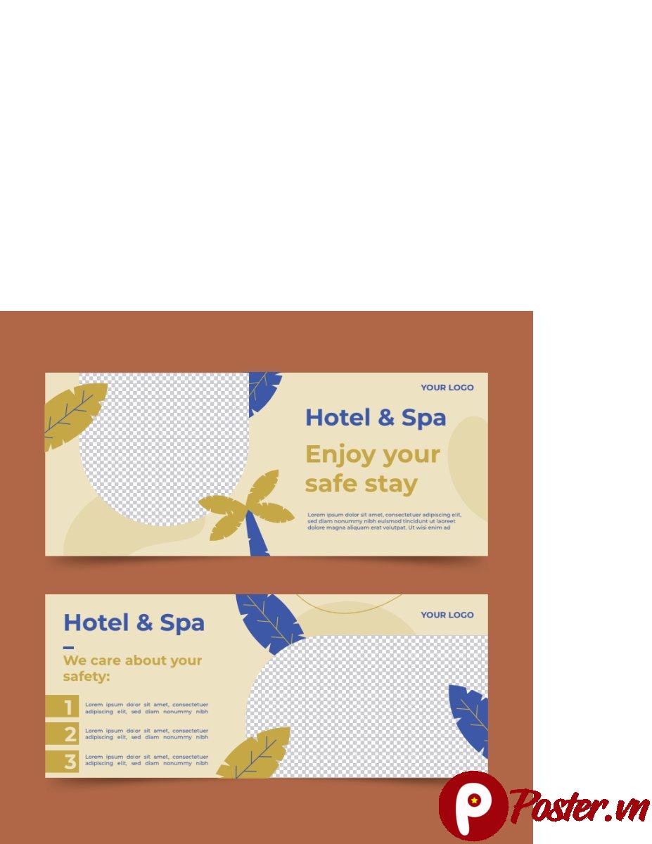 Banner Khách Sạn & Spa Vector