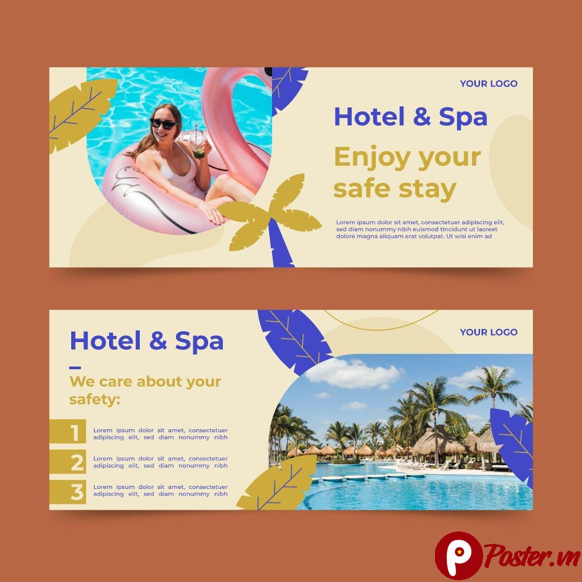 Banner Khách Sạn & Spa Vector