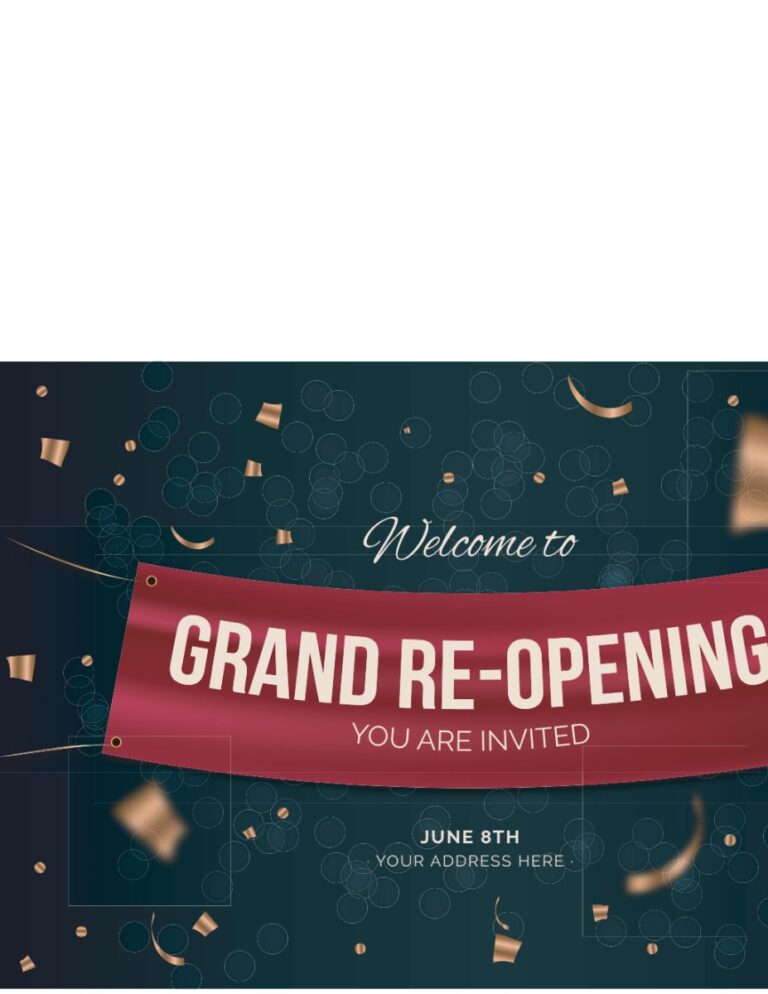 Banner Khai Trương Lại