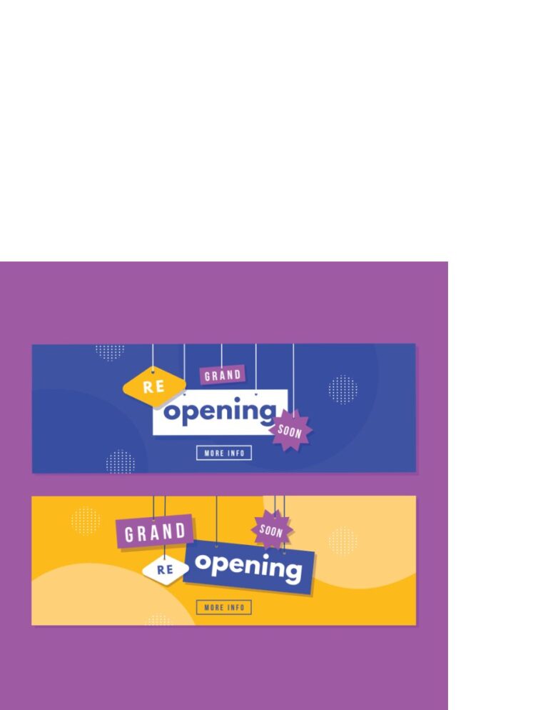 Banner khai trương vector