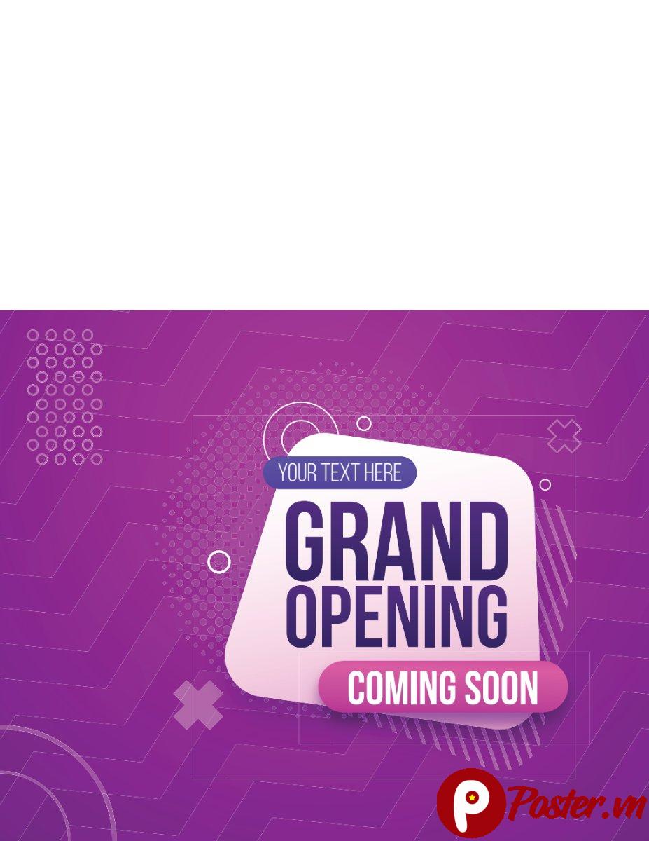 Banner Khai Trương Vector EPS