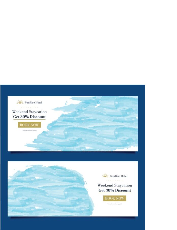 Banner khuyến mãi du lịch vector