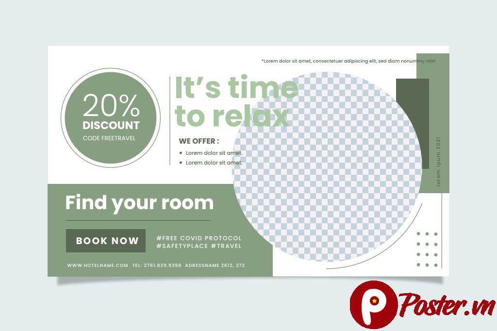 Banner Khuyến Mãi Du Lịch Vector