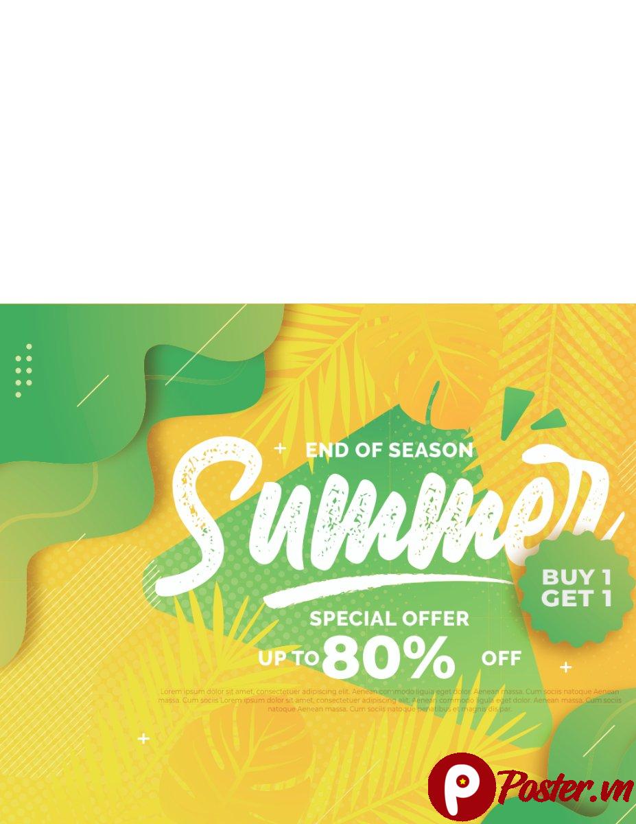 Banner khuyến mãi hè giảm giá