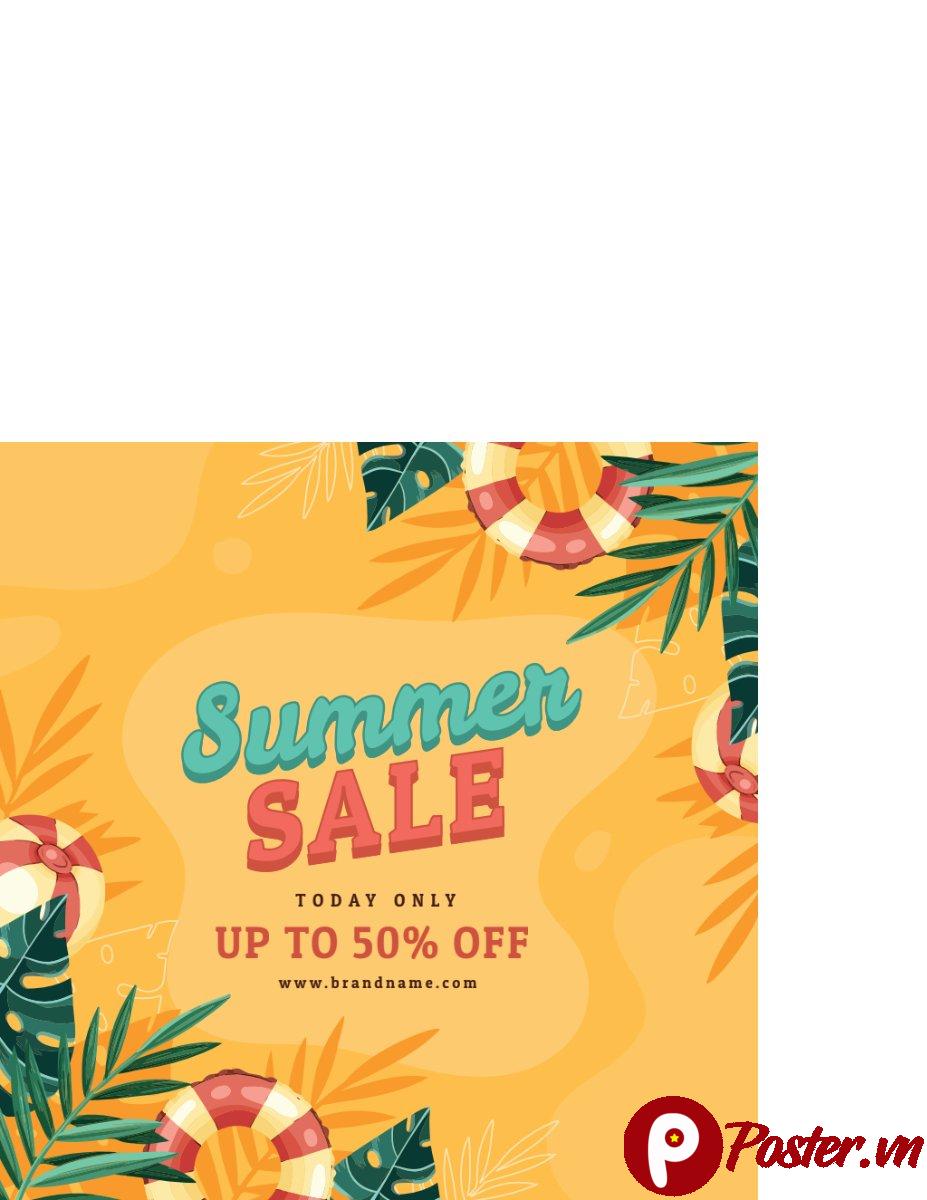 Banner khuyến mãi hè vector