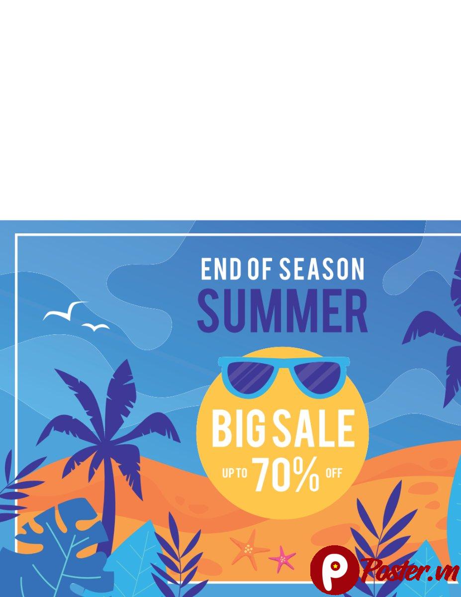 Banner khuyến mãi hè vector