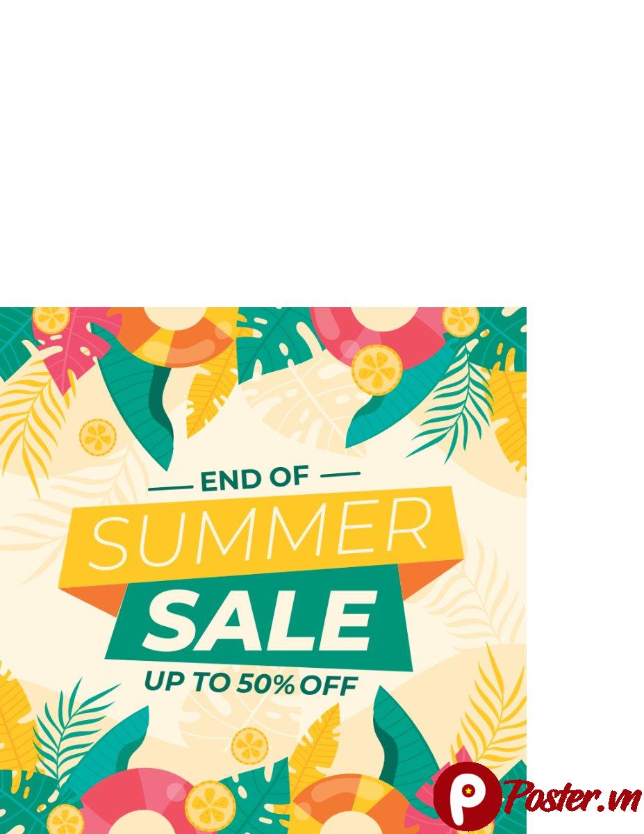 Banner khuyến mãi hè vector
