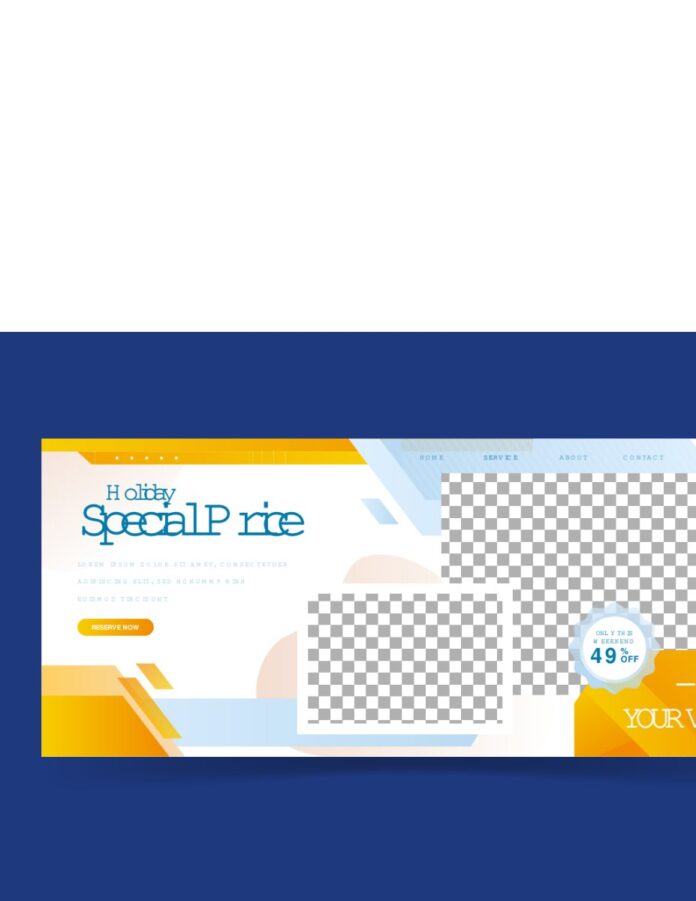 Banner khuyến mãi vector EPS