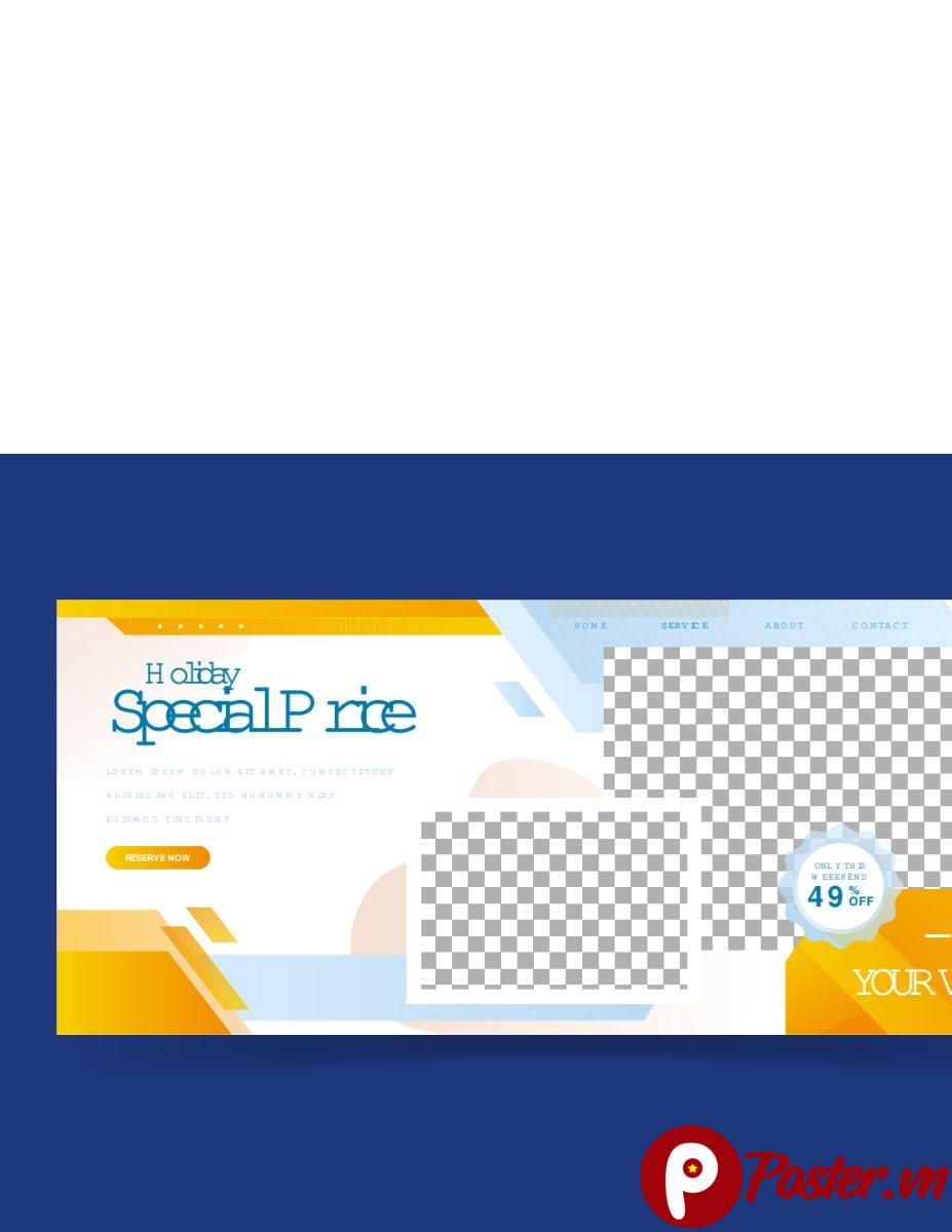 Banner khuyến mãi vector EPS