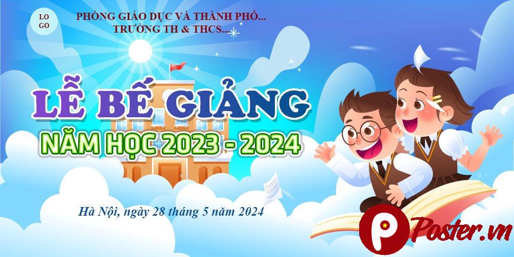 Banner Lễ Bế Giảng 2023-2024 - Chi tiết 1