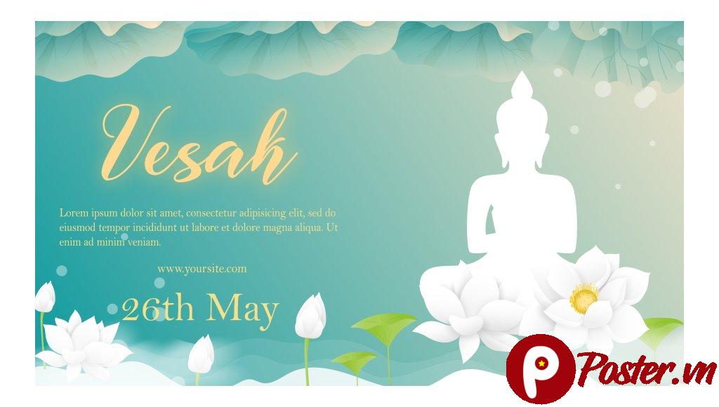 Banner Lễ Phật Đản Vector