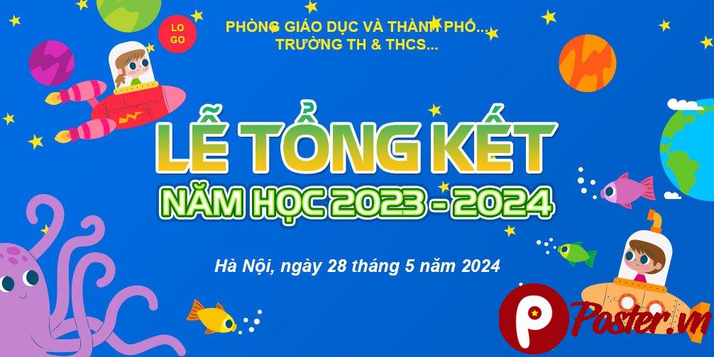 Banner Lễ Tổng Kết Năm Học 2023-2024 - Chi tiết 1