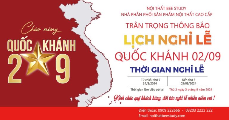 Banner Lịch Nghỉ Lễ Quốc Khánh 2/9
