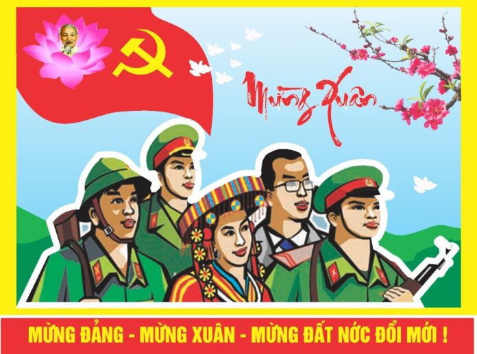 Banner Mừng Đảng Mừng Xuân Vector