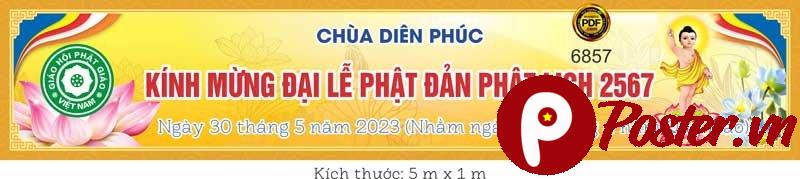 Banner Phật Đản 2567 vector