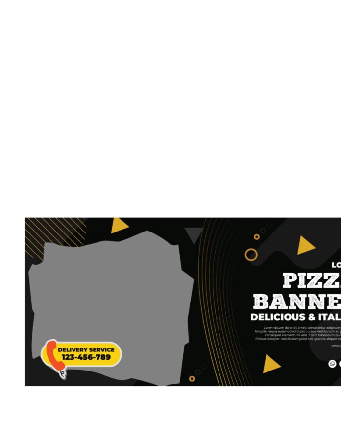 Banner Pizza EPS Vector