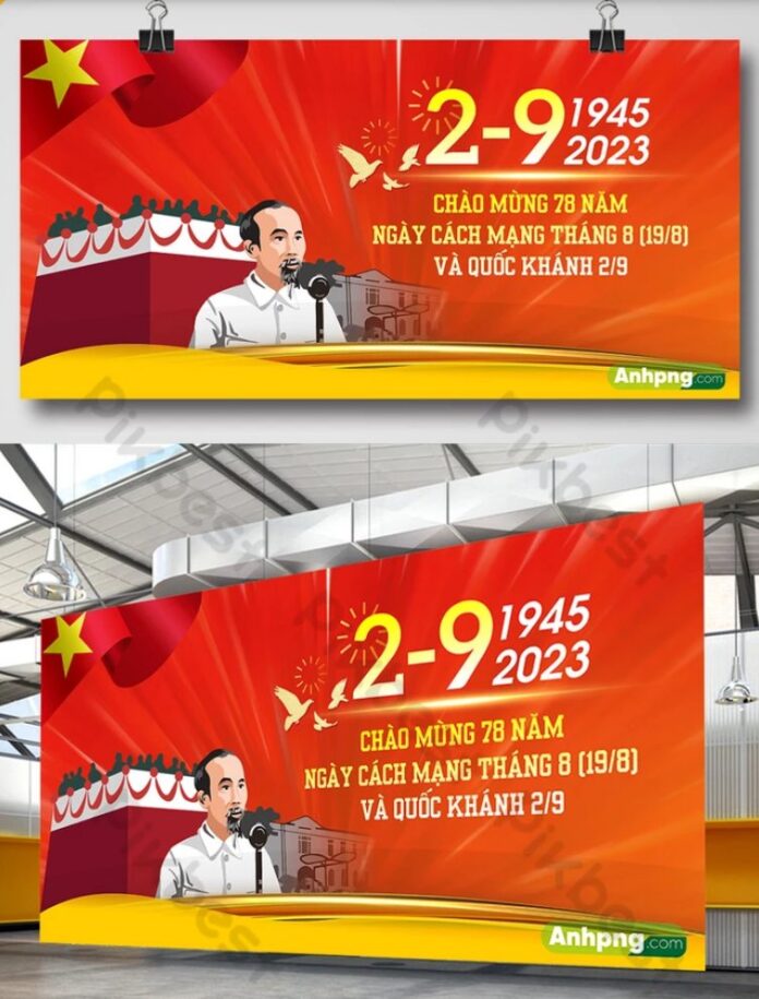 Banner Quốc Khánh 2/9 vector