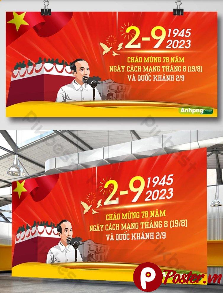 Banner Quốc Khánh 2/9 vector