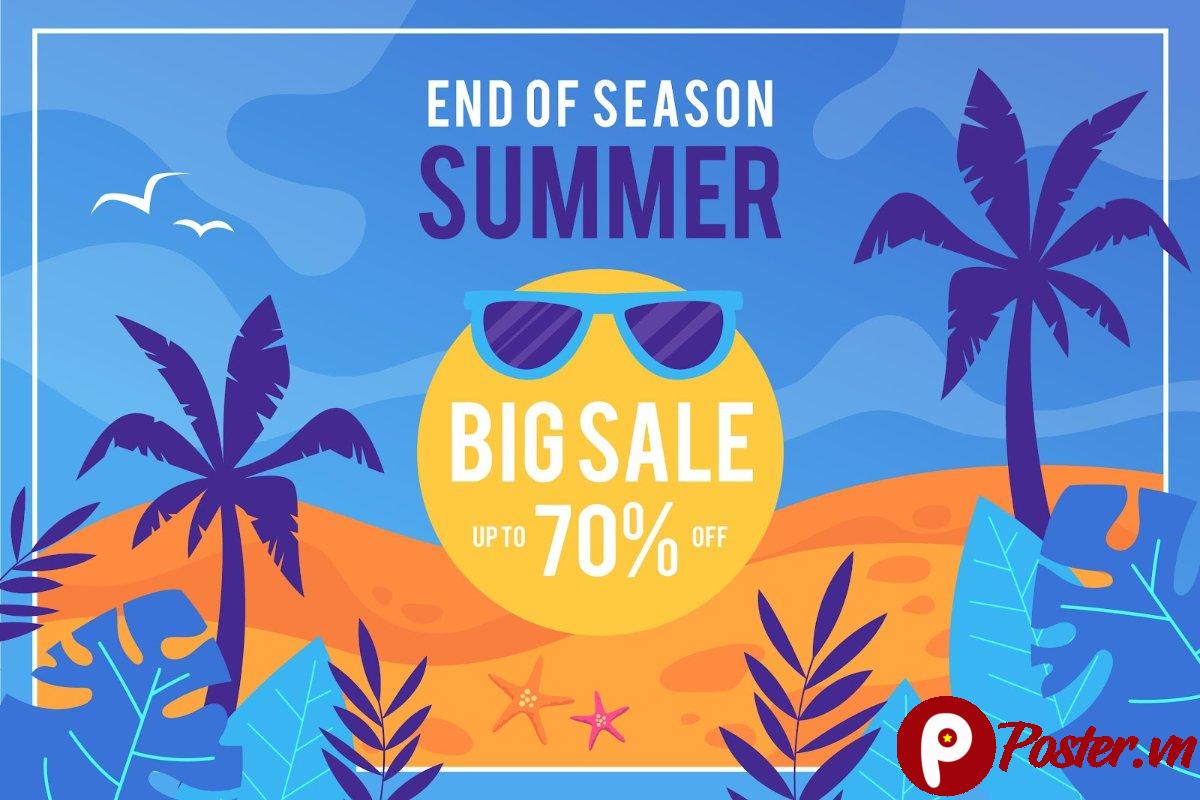 Banner Sale Hè Vector Giảm Giá