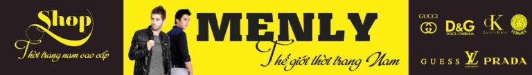 Banner shop thời trang nam Menly