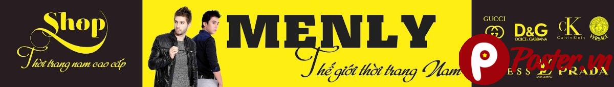 Banner shop thời trang nam Menly