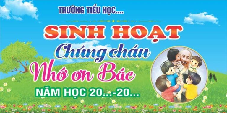 Banner Sinh Hoạt Cháu Nhớ Ơn Bác