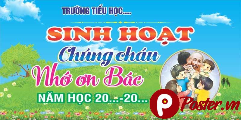 Banner Sinh Hoạt Cháu Nhớ Ơn Bác