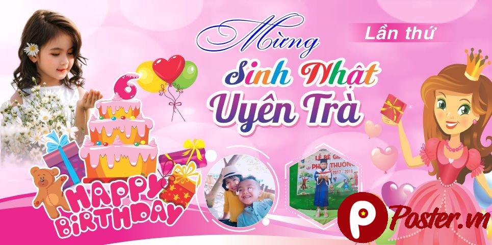 Banner Sinh Nhật Uyên Trà - Chi tiết 1
