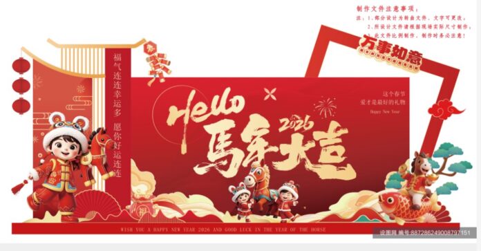 Banner Tết 2026 Mã Niên Đại Cát