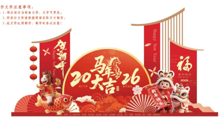 Banner Tết 2026 Giáp Ngọ vector