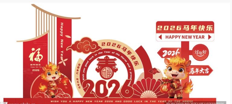 Banner Tết Giáp Ngọ 2026 Vector