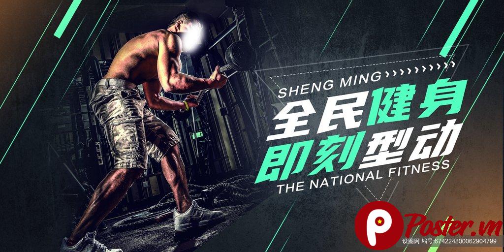 Banner thể thao năng động