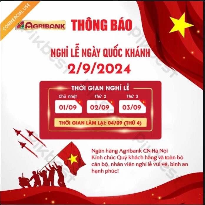 Banner thông báo nghỉ lễ 2/9