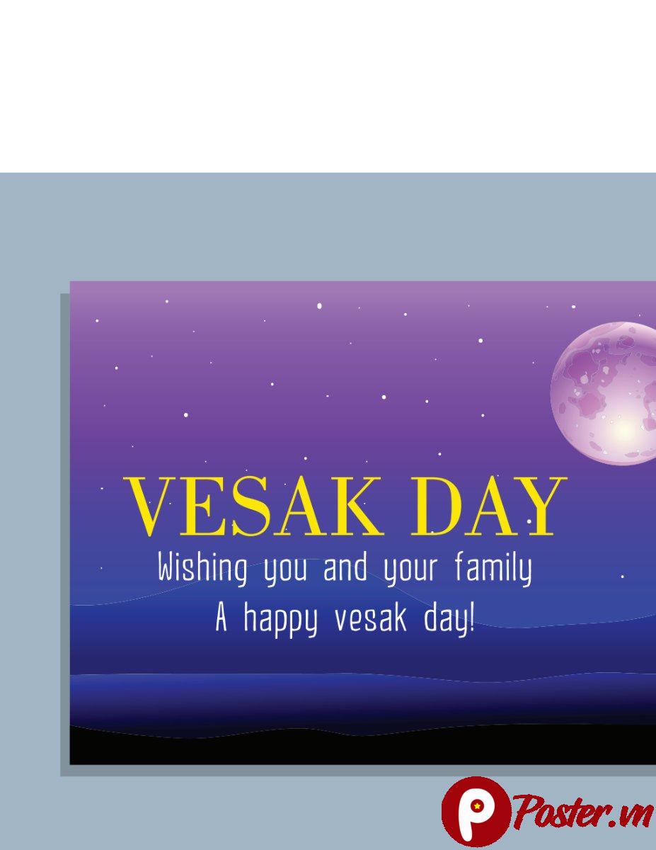 Banner Vesak Day Vector