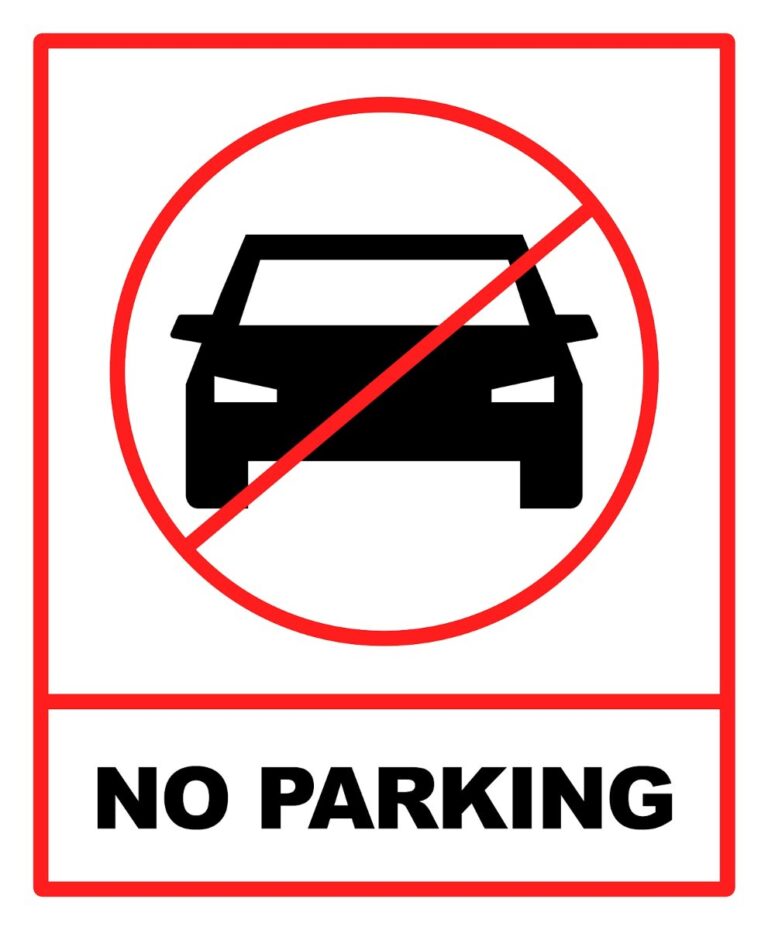 Biển báo cấm đỗ xe vector